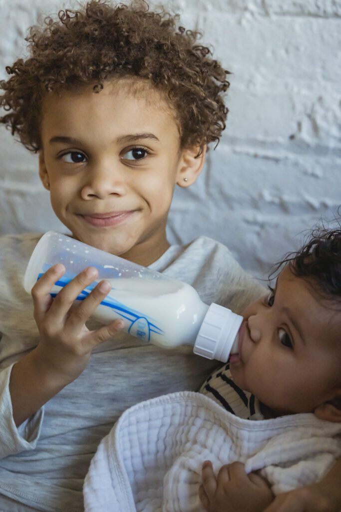 can baby drink milk while sleeping