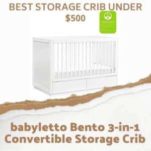 babyletto Bento 3 in 1 Convertible Storage Crib